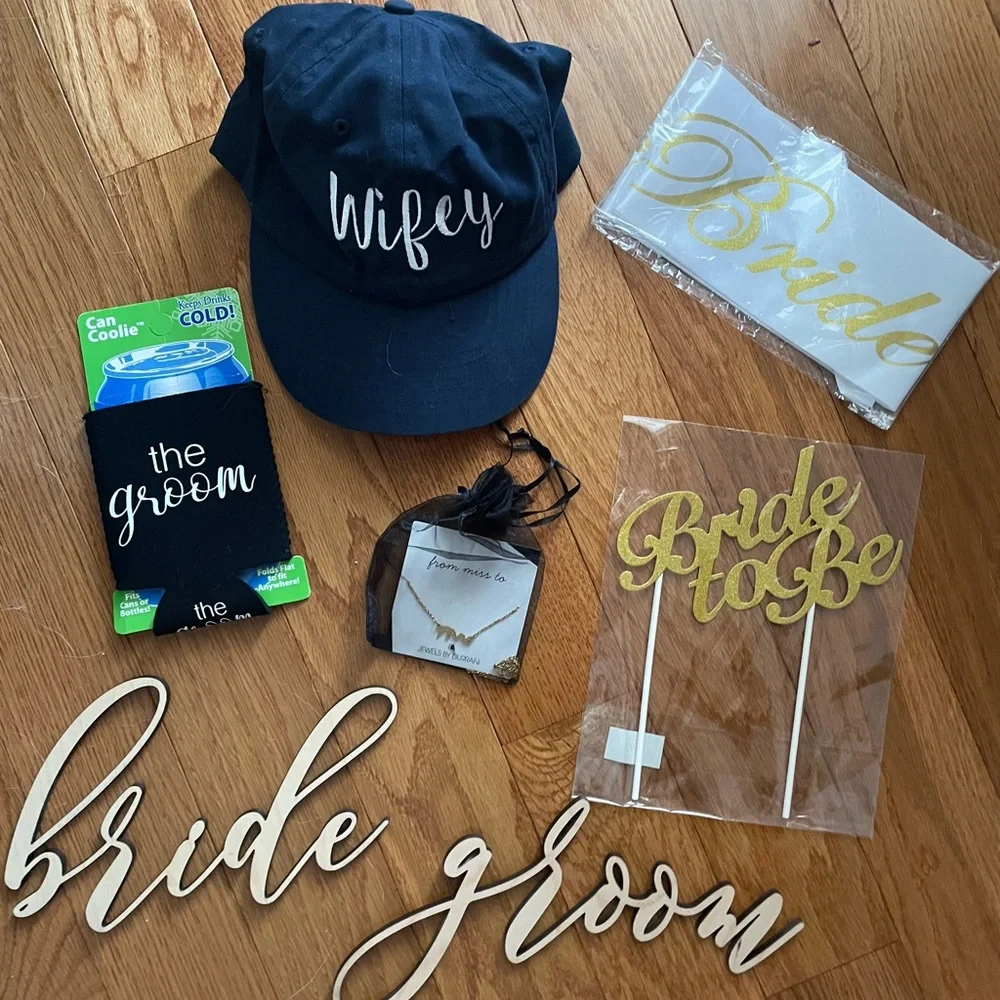 Assorted Bride and Groom items
